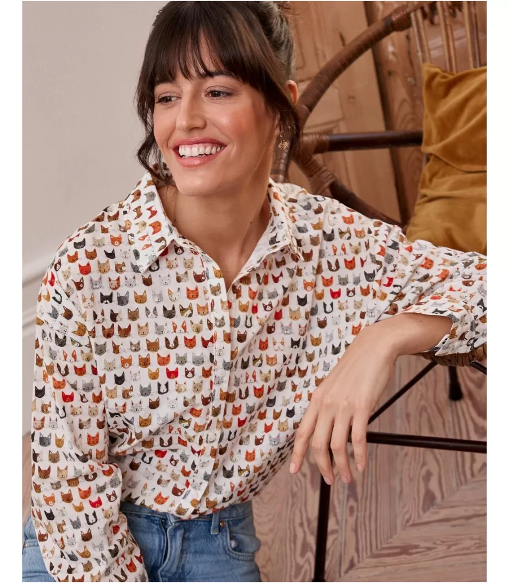 camisa_gatos_caterina_4.webp Polin et moi Camisa Gatos Caterina> BLUSAS Y CAMISAS