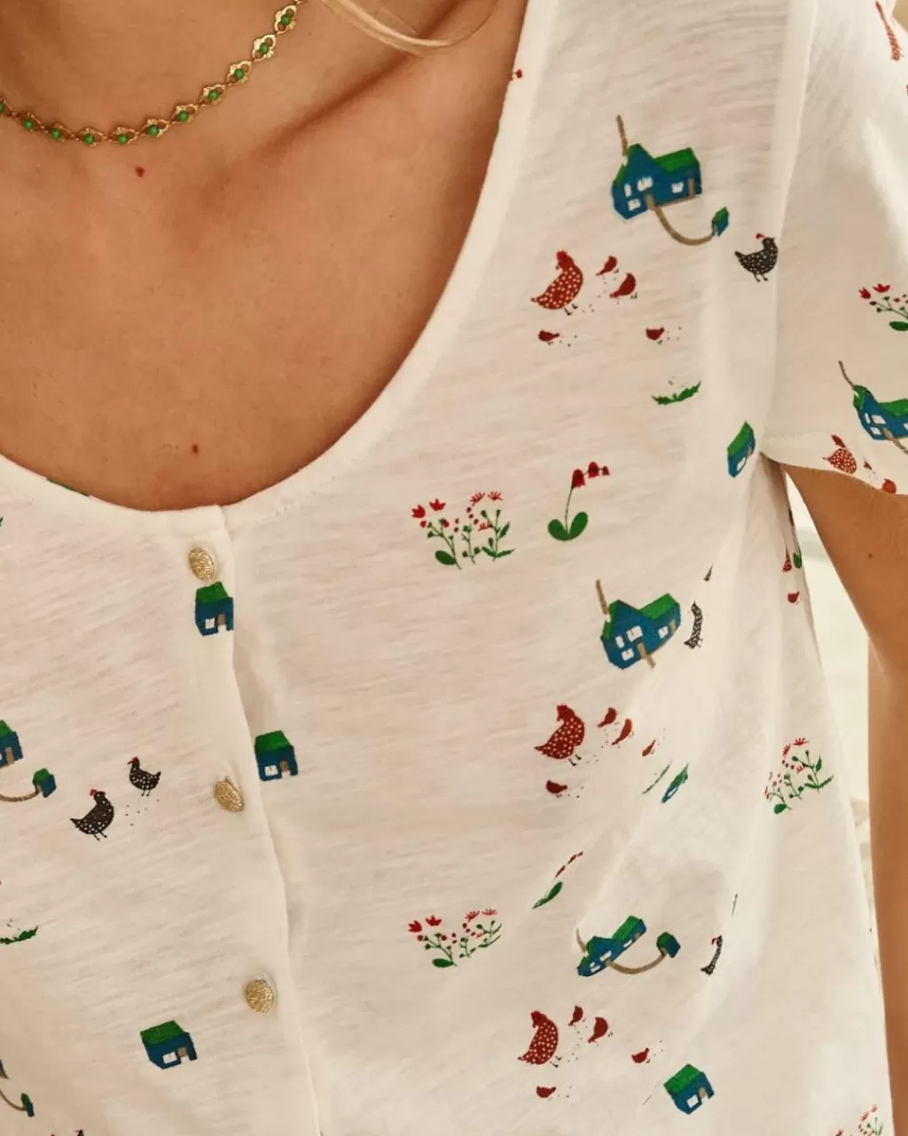 camiseta_botones_toi_2.webp Polin et moi Camiseta Botones Toñi> CAMISETAS Y TOPS